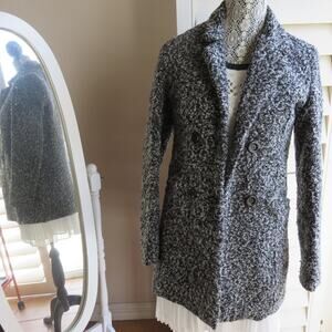 Ambiance Pea Coat S Gray women's